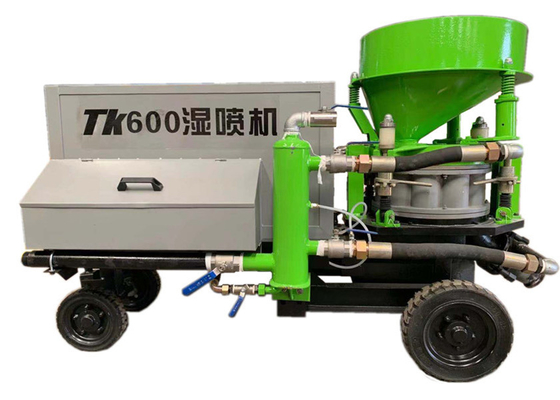 Máy phun bê tông 7,5kw khô ướt cho ăn Máy phun Gunite