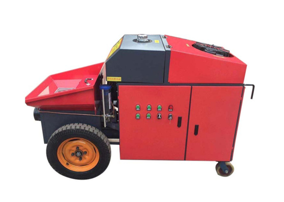 Máy bơm bê tông mini cầm tay thẳng đứng Máy bơm bê tông mini màu đỏ Bơm bê tông