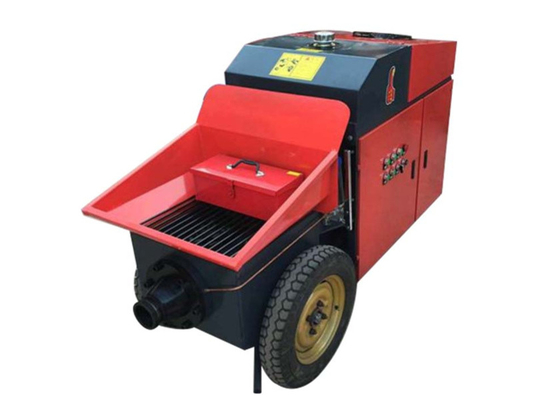 Nền móng máy bơm bê tông di động 11kw màu đỏ Xây dựng đường hầm
