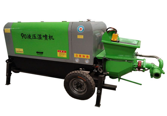 Máy phun bê tông ướt khí nén 22 Kw Máy ​​Gunite di động